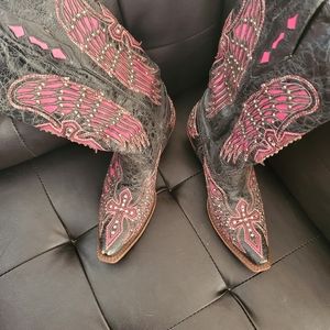 Bling Corral wing cowboy boots